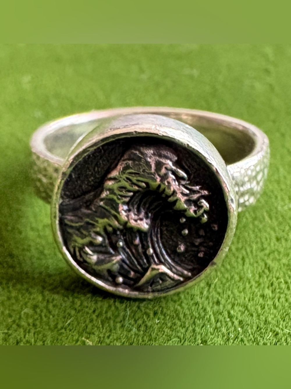 💍 CHRISTY FEAVER JEWELRY - Rising Wave BreatheLaughLoveLive Ring Sz 6